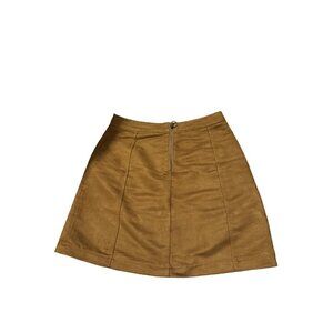 Old Navy Faux Suede Mini Skirt Brown Size 2